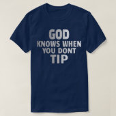 BARTENDER Gods weet het T-shirt (Design voorkant)