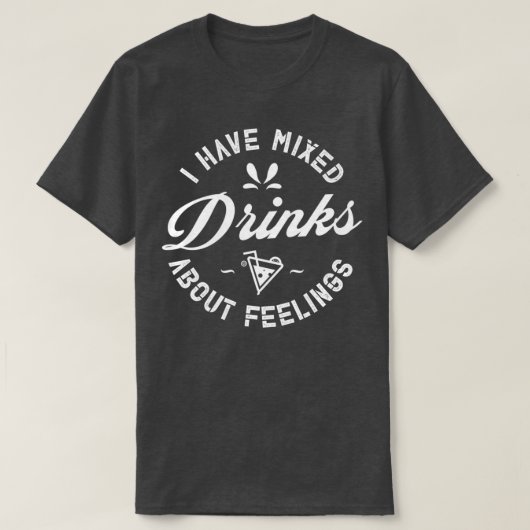 Bartender grappig dat ik gemengde trinks heb over t-shirt (Design voorkant)