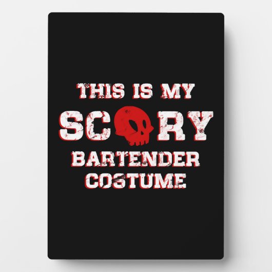 Bartender Halloween Fotoplaat (voorkant)