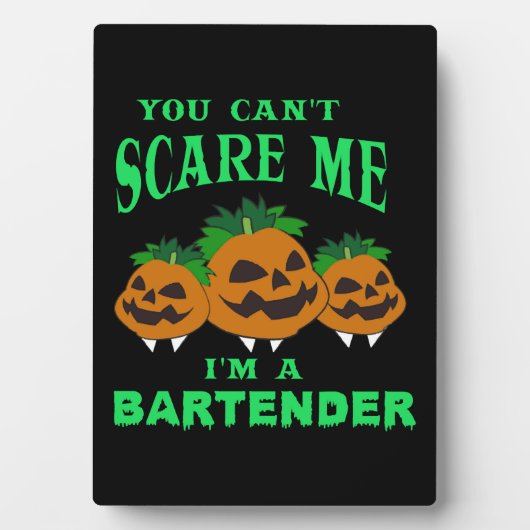 Bartender Halloween Fotoplaat (voorkant)