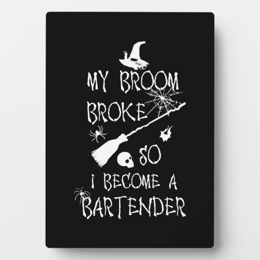 Bartender Halloween Fotoplaat (voorkant)