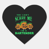 Bartender Halloween Hart Sticker (Voorkant)