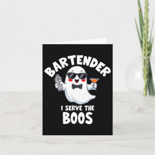 Bartender Halloween kostuum Ik Serveer de Boos Man Kaart