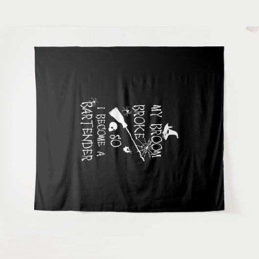 Bartender Halloween Wandkleed (Voorkant (horizontaal))