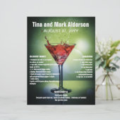 Bartender Hosting Promotieblad (Staand voorkant)