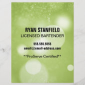 Bartender Hosting Promotieblad (Achterkant)