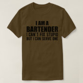 Bartender ik ben een barman die ik kanx27t domme m t-shirt (Design voorkant)