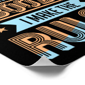 Bartender ik heb de drank die ik maak. poster (Hoek)