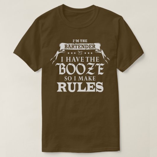 Bartender ik heb de drank die ik maak. t-shirt (Design voorkant)