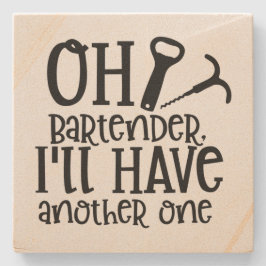 Bartender, ik heb er nog een. stenen onderzetter