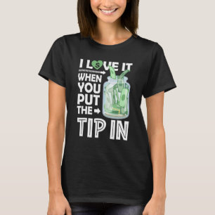 Bartender Ik hou ervan als je de tip plaatst T-shirt