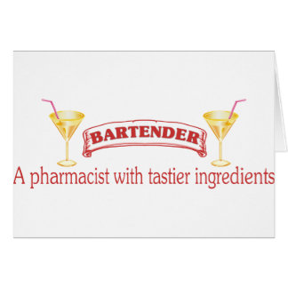 Bartender is een apotheker