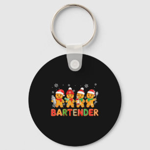 Bartender Jobgroep Kerstman Peperkoek Kerstkoek Sleutelhanger