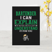 Bartender Kaart (Gele Bloem)