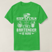 Bartender Keep Calm T-shirt (Design voorkant)