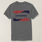 Bartender Keeping America Safe T-shirt (Design voorkant)