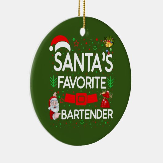 Bartender Keramisch Ornament (Rechts)