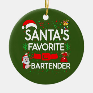 Bartender Keramisch Ornament