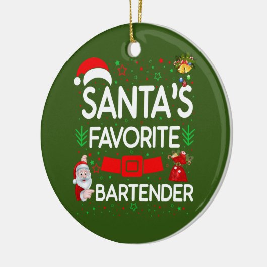 Bartender Keramisch Ornament (Links)
