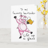 **BARTENDER** KLAAR VOOR CELEBRAAT **ZWAARDAG ** K KAART (Gele Bloem)