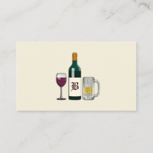 Bartender Light Visitekaartje (Achterkant)