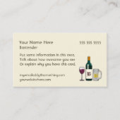 Bartender Light Visitekaartje (Voorkant)