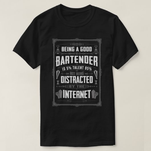 bartender limited edition t-shirt (Design voorkant)