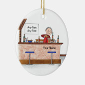 Bartender - Mannelijke Keramisch Ornament (Rechts)