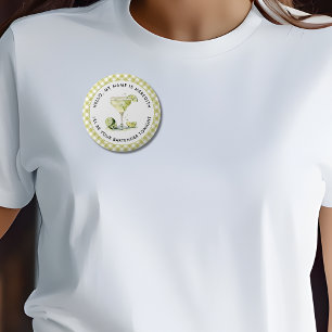 Bartender Margarita Cocktail Thema Evenement Ronde Button 5,7 Cm