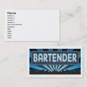 Bartender Marquee Visitekaartje (Voorkant / Achterkant)