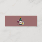 Bartender Mauve Mini Visitekaartje (Achterkant)