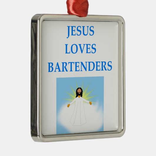BARTENDER METALEN ORNAMENT (Rechts)