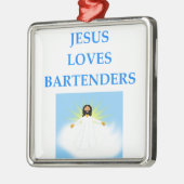 BARTENDER METALEN ORNAMENT (Links)