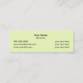 Bartender Mini Visitekaartje (Achterkant)