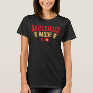 Bartender Mixologist Bartender Mode Aan T-shirt