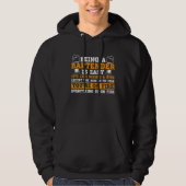 Bartender Mixologist Being A Bartender Is Easy Hoodie (Voorkant)