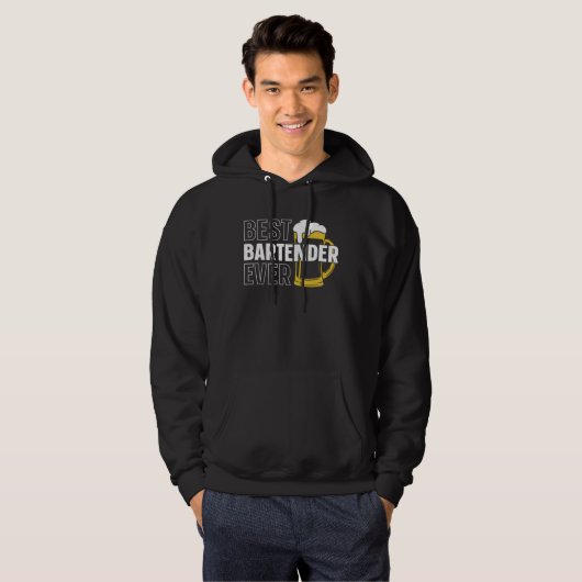 Bartender Mixologist Best Bartender Ever Hoodie (Voorkant volledig)