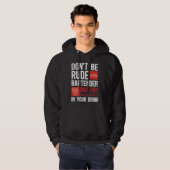 Bartender Mixologist Don't Be Rude To The Bartende Hoodie (Voorkant volledig)
