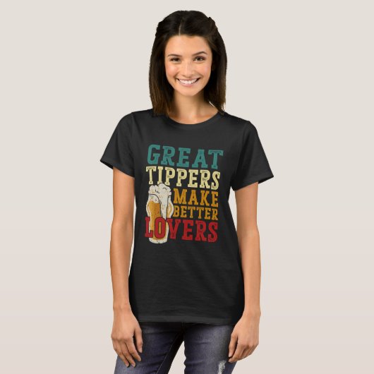 Bartender Mixologist Great Tippers Make Better T-shirt (Voorkant volledig)