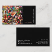 Bartender Mixologist Visitekaartjes (Voorkant / Achterkant)