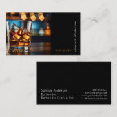 Bartender Mixologist Visitekaartjes (Voorkant / Achterkant)