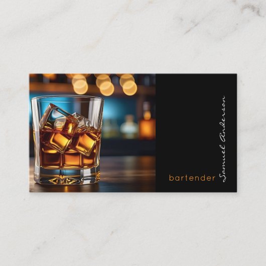 Bartender Mixologist Visitekaartjes (Voorkant)