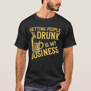 Bartender Mixoloog die mensen Drink krijgt is mijn T-shirt