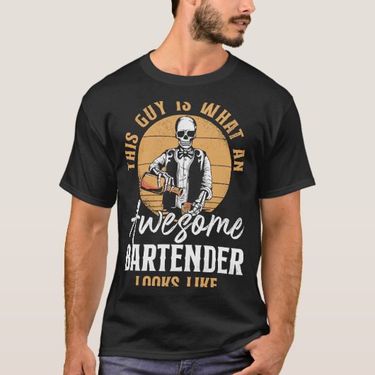 Bartender Mixoloog Dit is wat een Geweldige barte T-shirt (Voorkant)