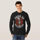 Bartender Mixoloog Drink Op Boterbloem T-shirt (Voorkant volledig)