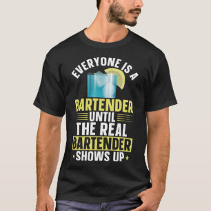 Bartender Mixoloog iedereen is een barkeeper tot T-shirt