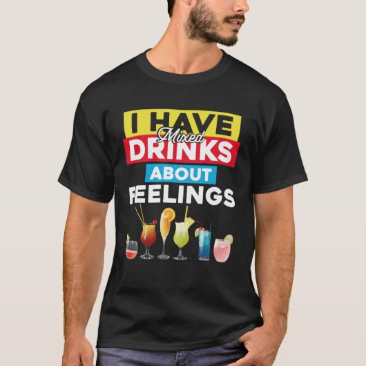 Bartender Mixoloog ik heb gemengde Drinken over ko T-shirt (Voorkant)