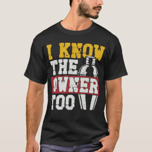 Bartender Mixoloog Ik ken de eigenaar ook T-shirt