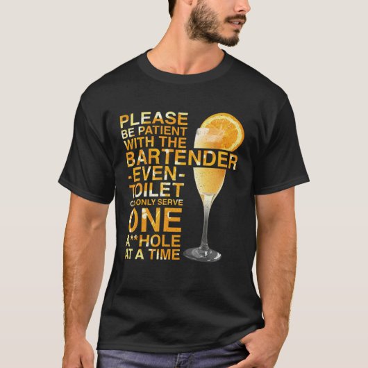 Bartender Mixoloog T-shirt (Voorkant)
