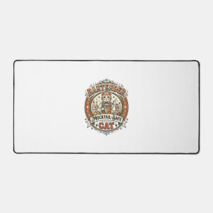 Bartender Mocktail-Veilige Kat Bartender Mocktail- Bureaumat